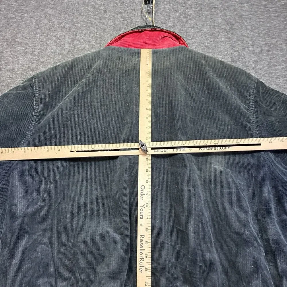 Vintage Rennoc USA Corduroy Quilt Lined Bomber Mens XXL‎ 2XL Distressed 80s 90s